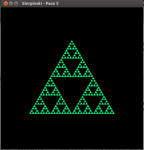 Sierpinski, paso 5