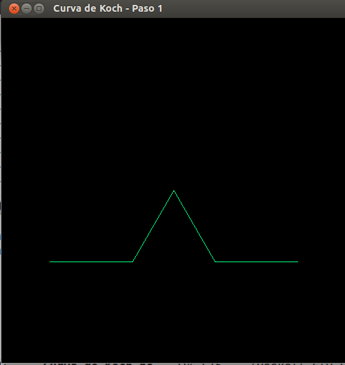 Curva de Koch, paso 1