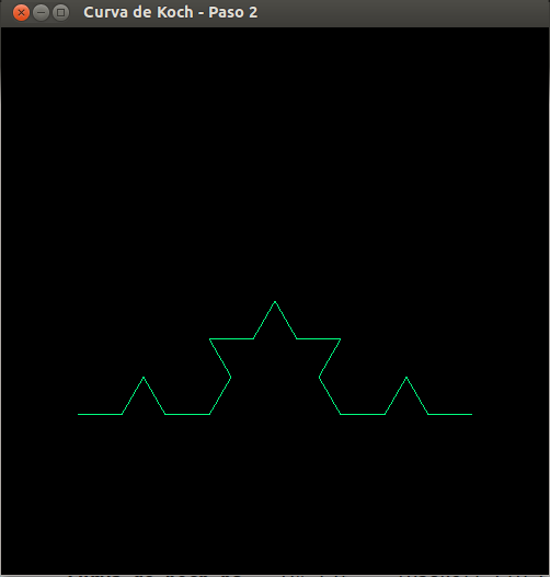 Curva de Koch, paso 2