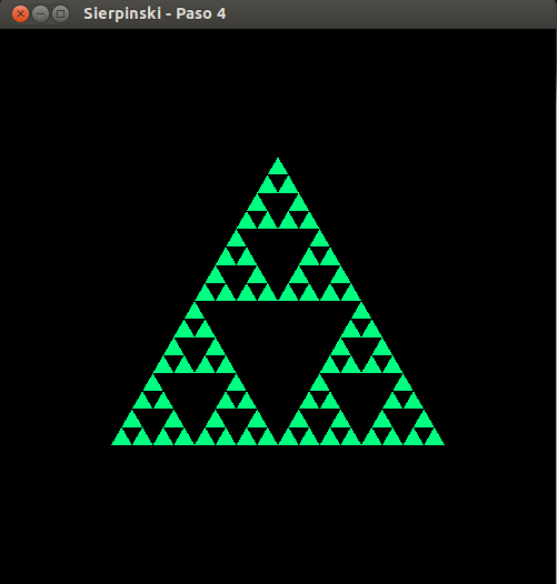 Sierpinski, paso 4